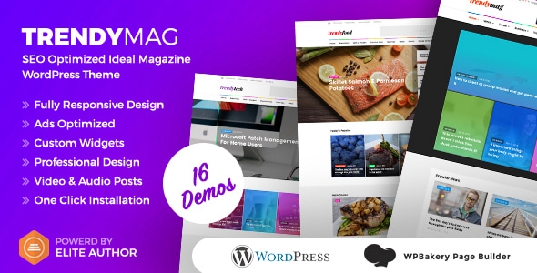 TrendyMag – WordPress News Magazine & Blog Theme 1.3