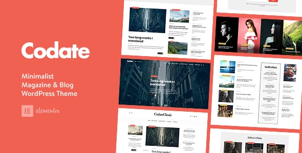 Codate – Modern Magazine and Blog WordPress Theme 1.4