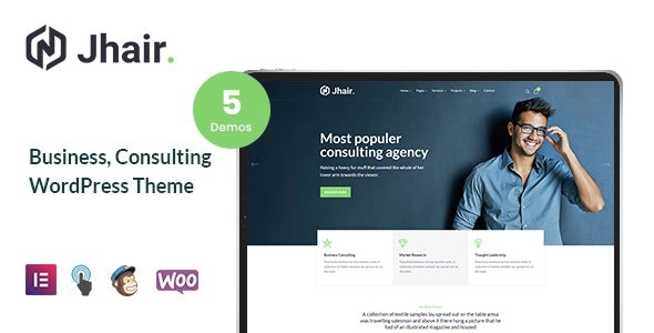 Jhair – Business, Consulting WordPress Theme 2.0.5